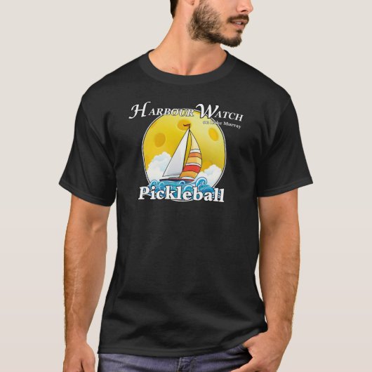 Harbour Watch on Lake Murray Pickleball Yellow Sun T-shirt (Voorkant)