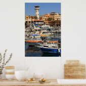 Harbour-waterfront in Cabo San Lucas Poster (Keuken)