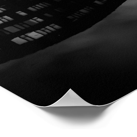 Harbourside Reflection in Winter – Duisburg Poster (Hoek)