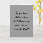 HARD AAN NAP WANNEER OVER DE HILL KAART (Gele Bloem)