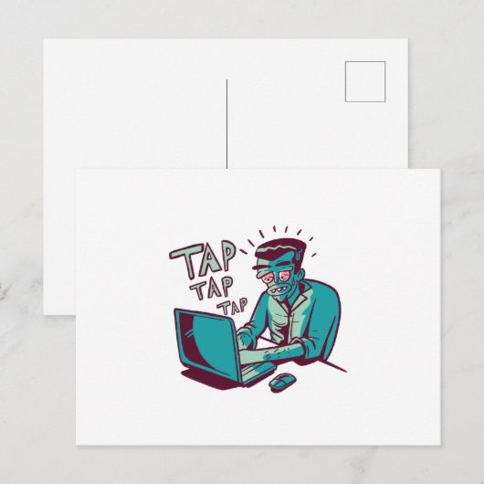 Hard arbeider briefkaart (Voorkant / Achterkant)