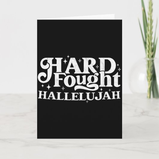 Hard Bevochten Hallelujah  Kaart (Voorkant)