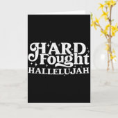 Hard Bevochten Hallelujah  Kaart (Gele Bloem)