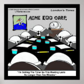 Hard boiled Corporate Meeting Funny Poster (Voorkant)