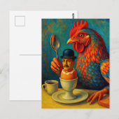 Hard-Boiled Human - Fowl Play at Breakfast Briefkaart (Voorkant / Achterkant)