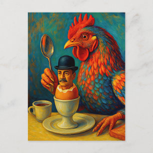 Hard-Boiled Human - Fowl Play at Breakfast Briefkaart