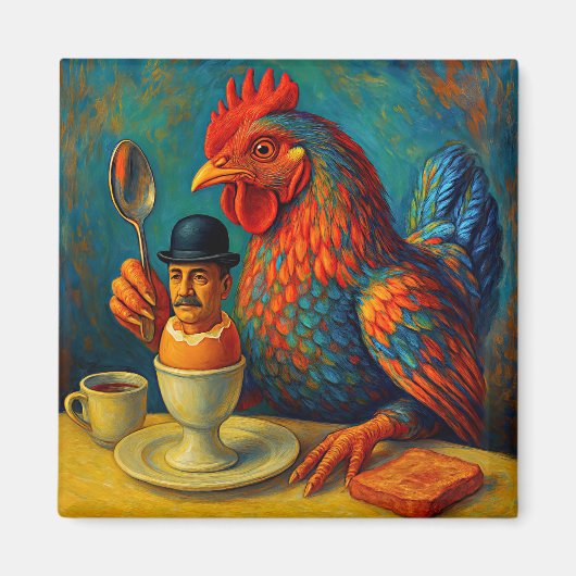 Hard-Boiled Human - Fowl Play at Breakfast Magneet (Voorkant)