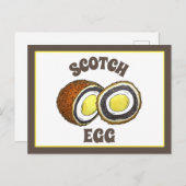 Hard Boiled Scotch Eggs UK British Snack Food Briefkaart (Voorkant / Achterkant)