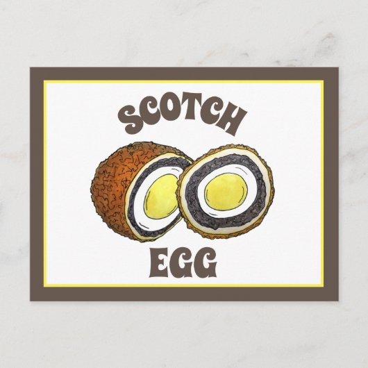 Hard Boiled Scotch Eggs UK British Snack Food Briefkaart (Voorkant)