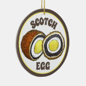 Hard Boiled Scotch Eggs UK British Snack Food Keramisch Ornament (Rechts)