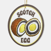 Hard Boiled Scotch Eggs UK British Snack Food Keramisch Ornament (Links)