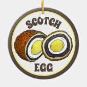 Hard Boiled Scotch Eggs UK British Snack Food Keramisch Ornament (Achterkant)