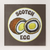 Hard Boiled Scotch Eggs UK British Snack Food Legpuzzel (Verticaal)