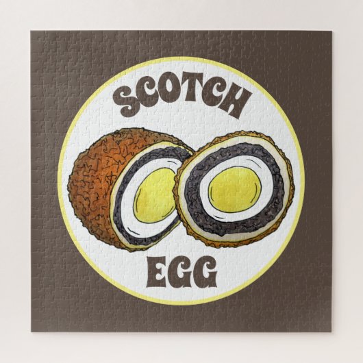 Hard Boiled Scotch Eggs UK British Snack Food Legpuzzel (Verticaal)