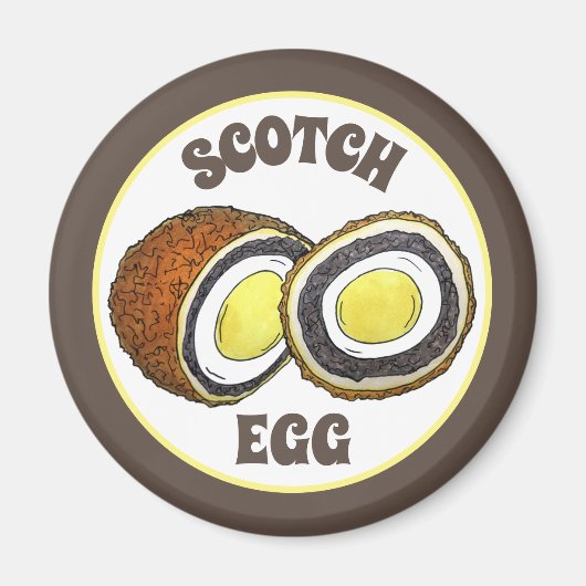 Hard Boiled Scotch Eggs UK British Snack Food Magneet (Voorkant)