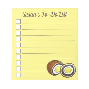 Hard Boiled Scotch Eggs UK British Snack Food Notitieblok