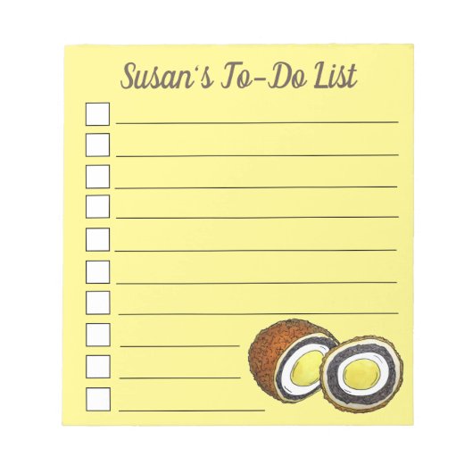 Hard Boiled Scotch Eggs UK British Snack Food Notitieblok (Voorkant)