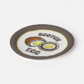 Hard Boiled Scotch Eggs UK British Snack Food Papieren Bordje (Gekanteld)