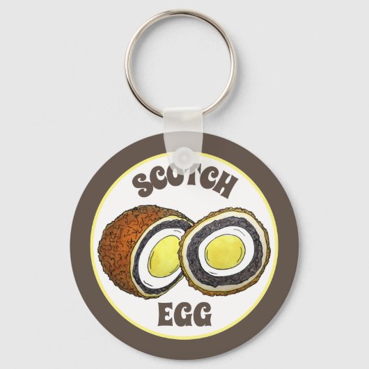 Hard Boiled Scotch Eggs UK British Snack Food Sleutelhanger (Voorkant)