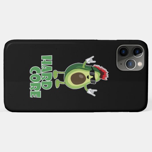 Hard Core Avocado Funny Case-Mate iPhone Case (Achterkant (horizontaal))
