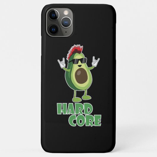 Hard Core Avocado Funny Case-Mate iPhone Case (Achterkant)