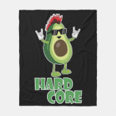Hard Core Avocado Funny Fleece Deken (Voorkant)