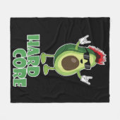 Hard Core Avocado Funny Fleece Deken (Voorkant (Horizontaal))