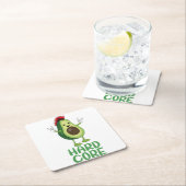 Hard Core Avocado Funny Kartonnen Onderzetters (Insitu)