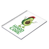 Hard Core Avocado Funny Notitieboek (Linkerzijde)