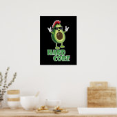 Hard Core Avocado Funny Poster (Keuken)