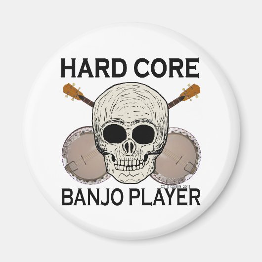 Hard Core Banjo Player Magnet (Voorkant)