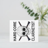 Hard Core Clarinetist Briefkaart (Staand voorkant)