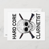 Hard Core Clarinetist Briefkaart (Voorkant / Achterkant)
