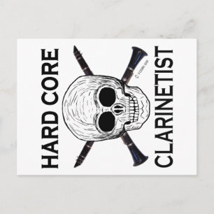 Hard Core Clarinetist Briefkaart