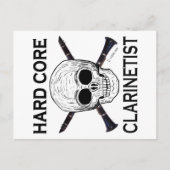 Hard Core Clarinetist Briefkaart (Voorkant)