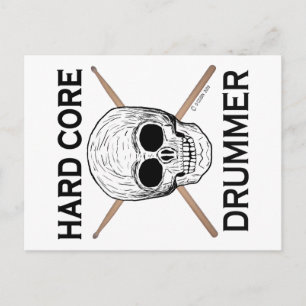 Hard Core Drummer Briefkaart