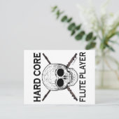 Hard Core Flute Player Briefkaart (Staand voorkant)