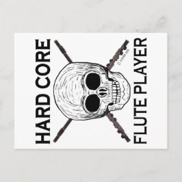 Hard Core Flute Player Briefkaart