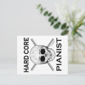 Hard Core Pianist Briefkaart (Staand voorkant)