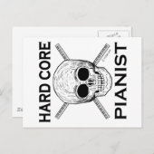 Hard Core Pianist Briefkaart (Voorkant / Achterkant)