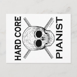 Hard Core Pianist Briefkaart