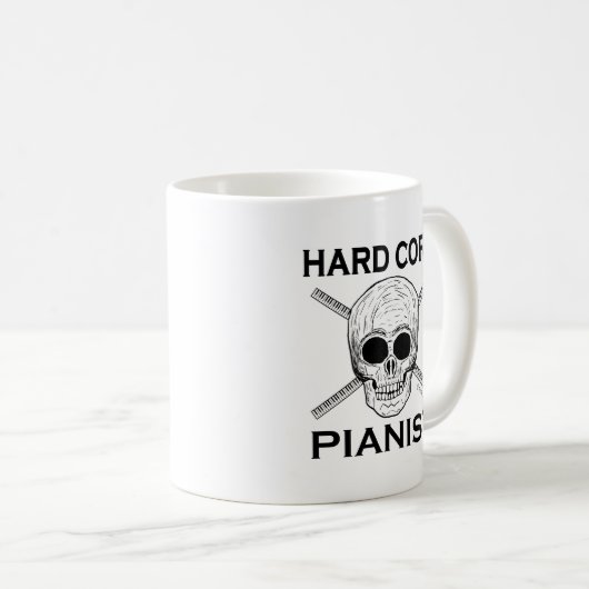 Hard Core Pianist Koffiemok (Voorkant rechts)