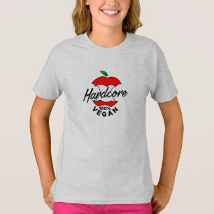 Hard Core Vegan, Apple Core Vegan, Hardcore Vegan T-shirt
