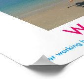 Hard demotivatie-poster werken poster (Hoek)