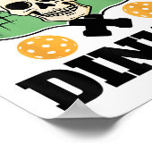 Hard Dinker _ Pickleball Shirt voor Pickleball spe Poster (Hoek)
