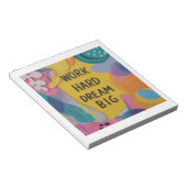 Hard Dream Big werken Notitieblok (Schuin)