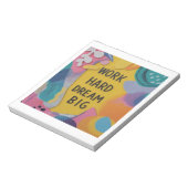 Hard Dream Big werken Notitieblok (Linkerzijde)