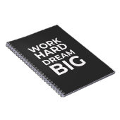 Hard Dream Big werken Notitieboek (Rechterzijde)