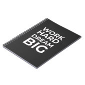 Hard Dream Big werken Notitieboek (Linkerzijde)
