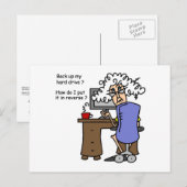 Hard Drive Back Briefkaart (Voorkant / Achterkant)